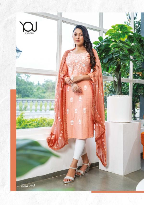 Wanna Barfi Rayon Designer Viscose Embroidery Ready made Suit